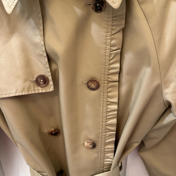 Kate Spade Ruffle Trench Coat - Picture 6 of 7